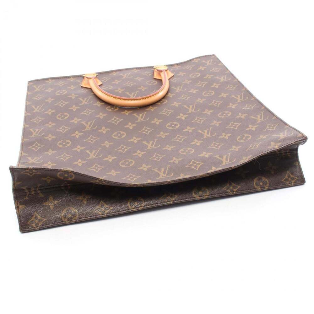 LOUIS VUITTON Brown Monogram Leather Tote Bag - Picture 6 of 9
